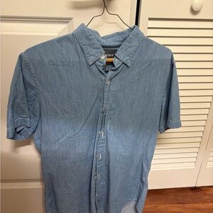 Bonobos Light Blue Casual Button Down Shirt Size M tailored fit